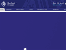 Tablet Screenshot of kimberleyschool.co.uk